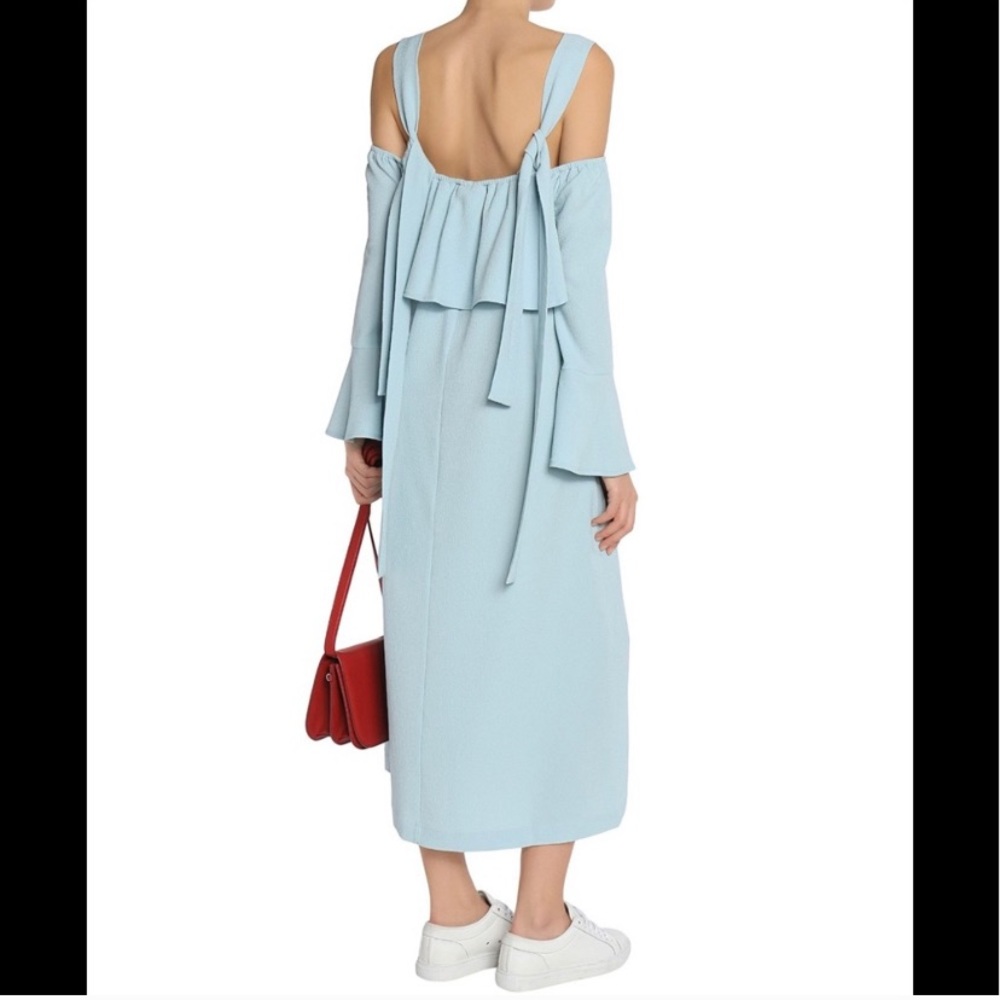 Light blue GANNI midi dress